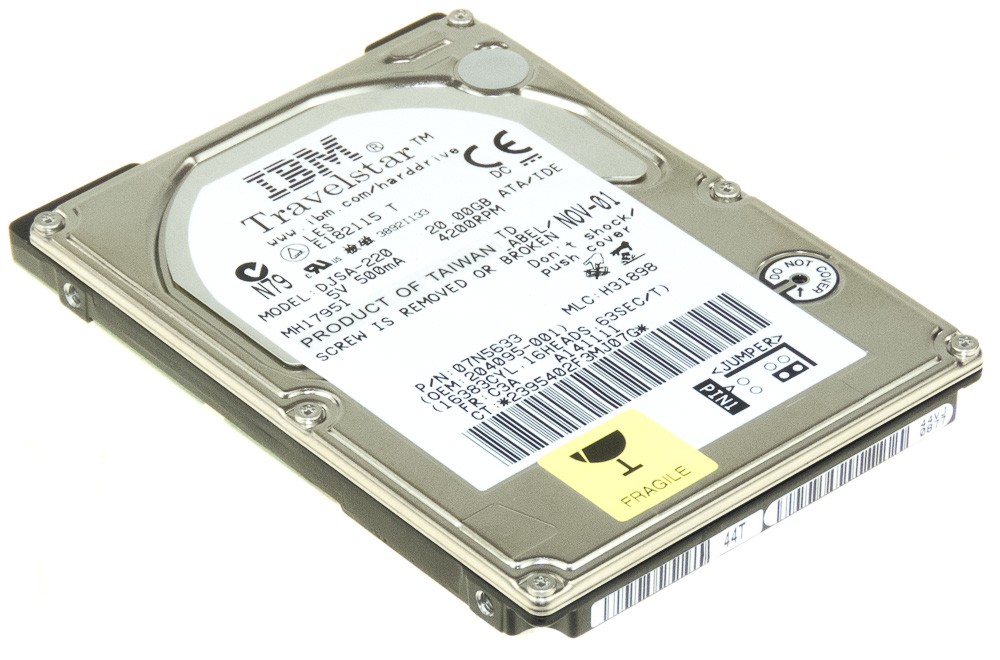 HARD DRIVE IBM TravelStar DJSA-220 07N5633 20GB 4.2K ATA 2.5'' 