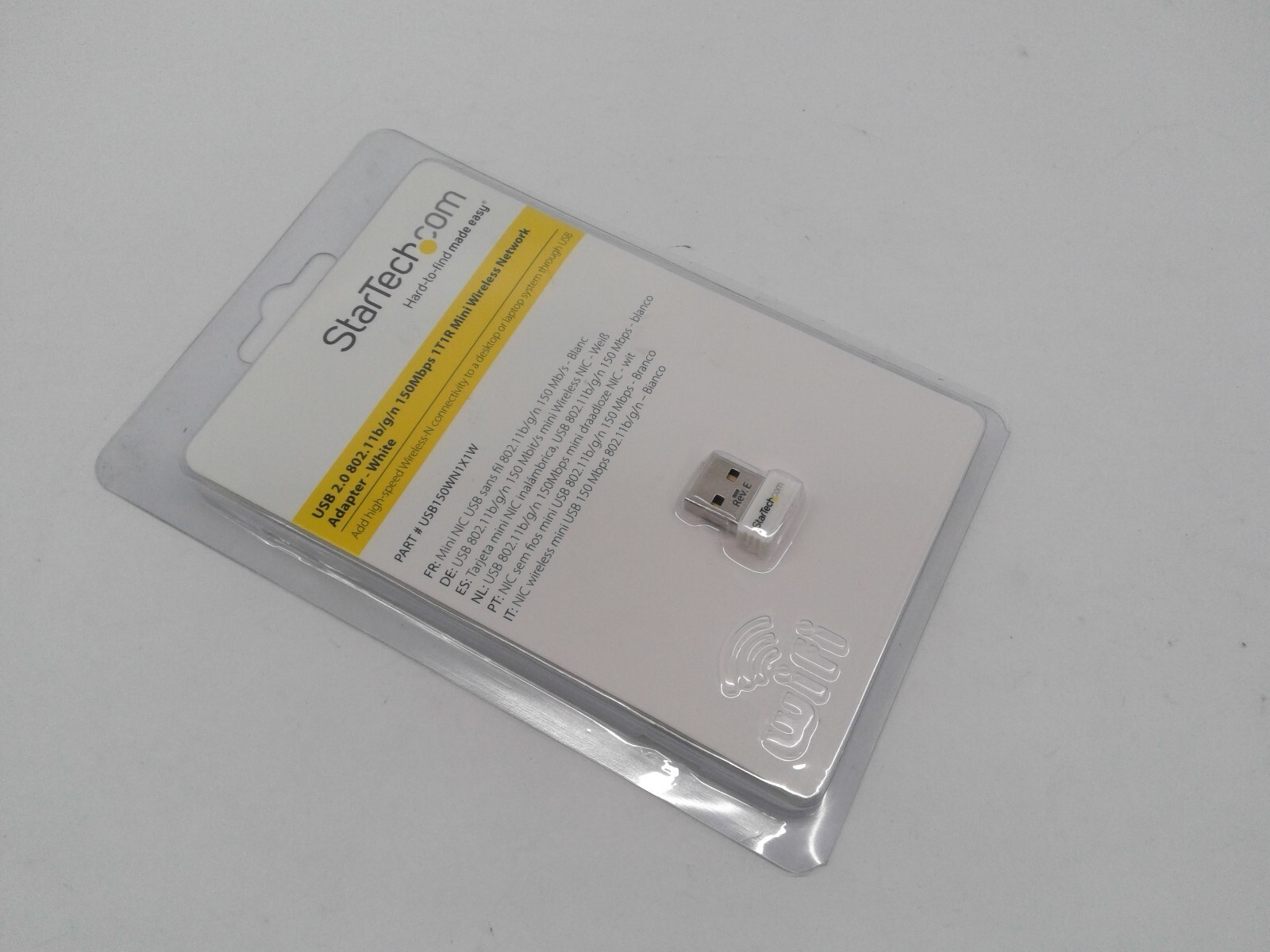 New Startech USB150WN1X1W 150Mbps Mini Wireless N Network Adapter 802.11n/g