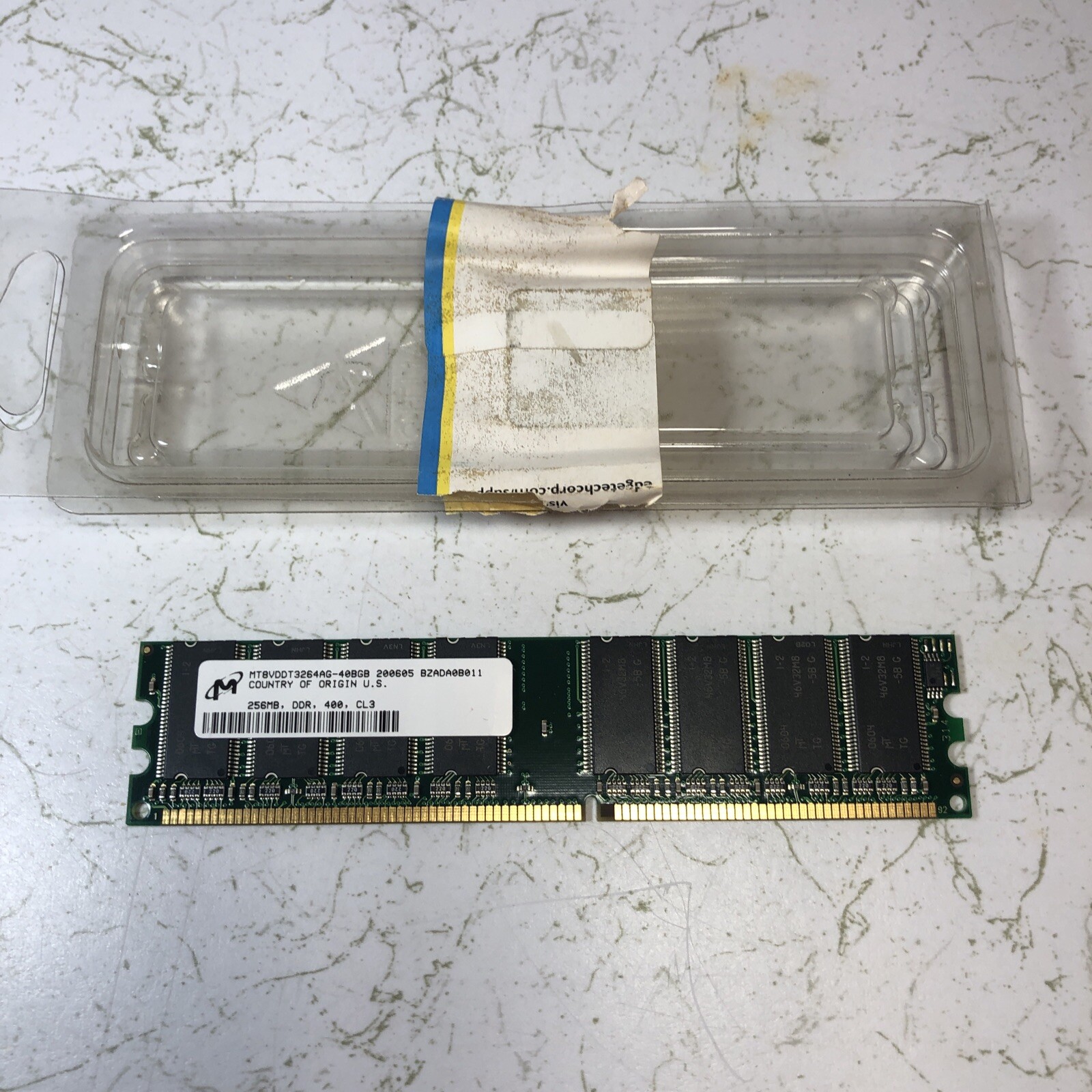 256MB PC3200 MICRON MT8VDDT3264AG-40BGB DDR-400 DDR1 Ram Memory Kit DIMM