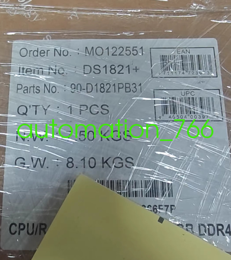 1PCS NEW Synology DS1821+ Network storage shipping Via DHL or Fedex