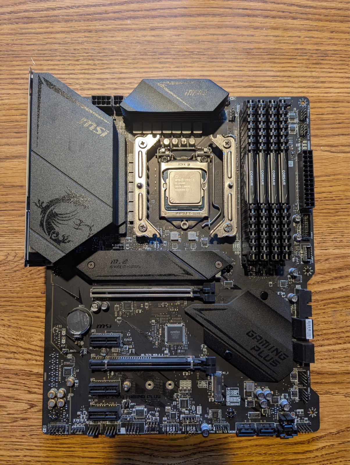 MSI MPG Z490 Gaming Plus + 32GB Corsair Vengeance DDR4 + Thermalright Cooler