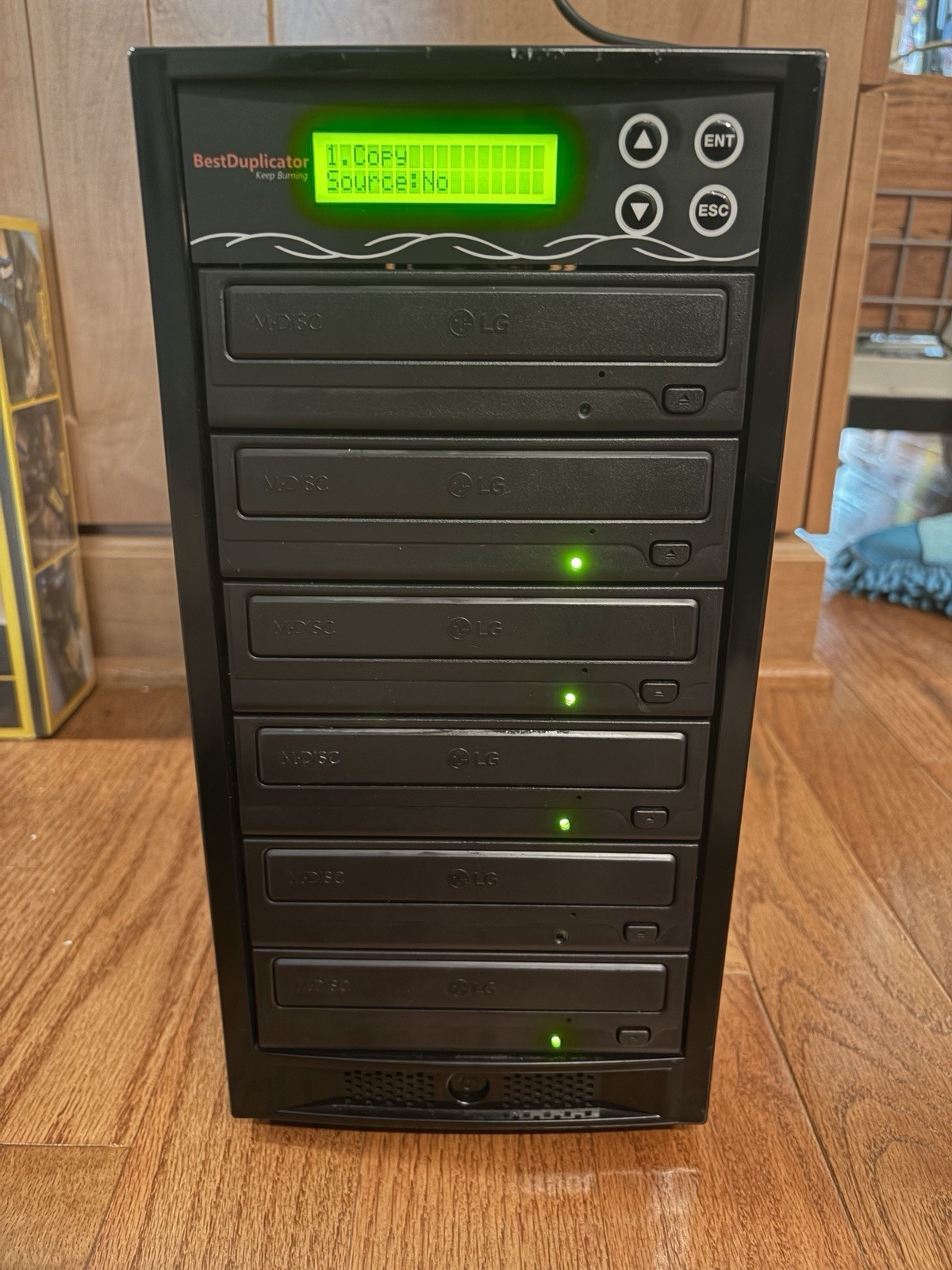 BestDuplicator 1-to-5 CD DVD Duplicator Tower 6-Bay LG Drives