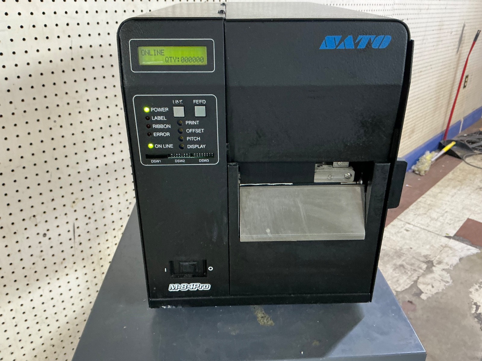TESTED SATO M-84PRO-2 Industrial Thermal Transfer Barcode Label Printer LAN
