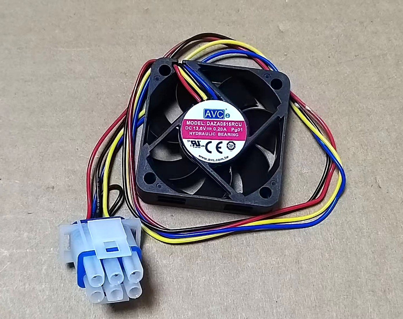 1Pcs waterproof cooling fan DAZA0515RCU 13.6V 0.20A 4-wire plug 5015