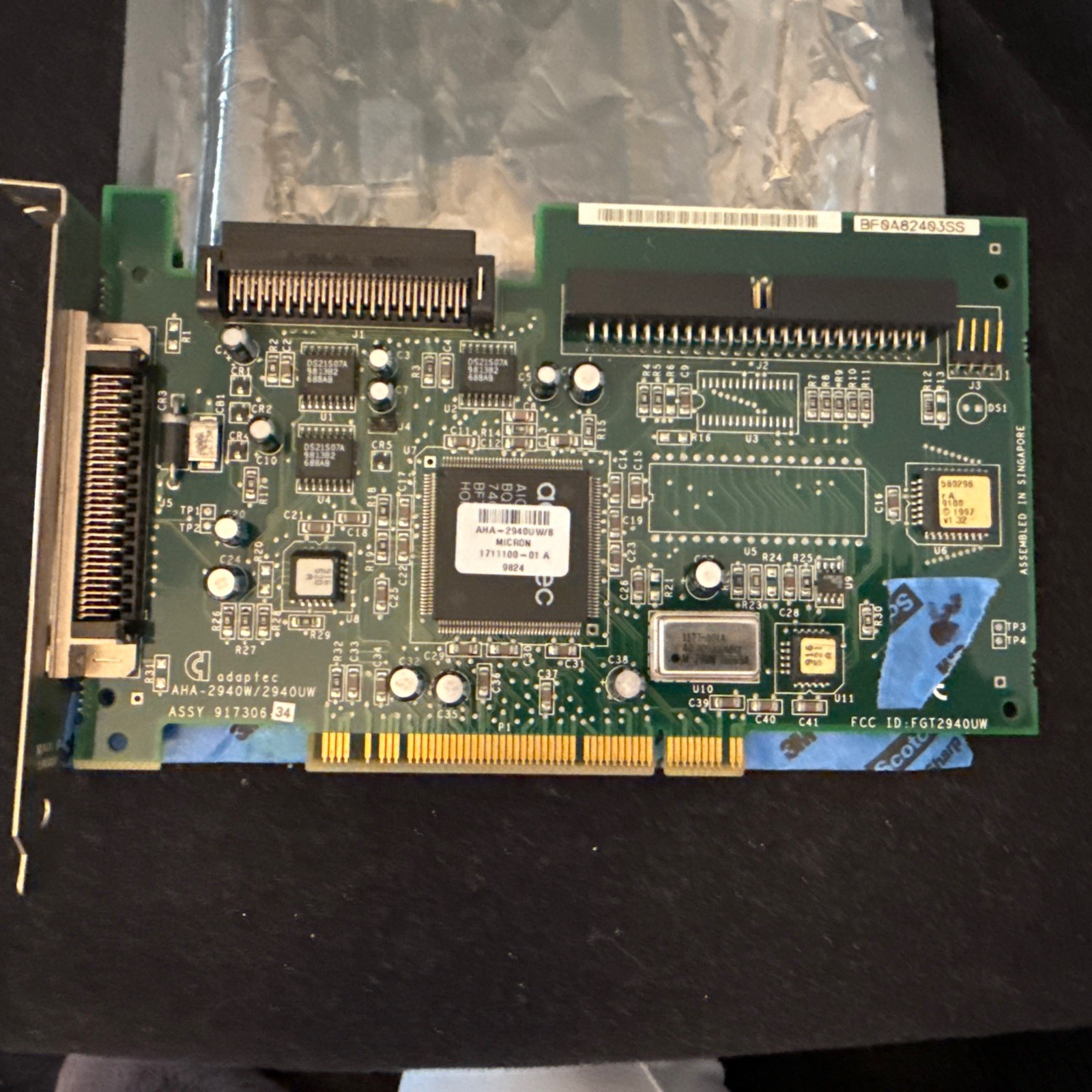 Genuine Adaptic AHA-2940W 2940UW Ultra-Wide SCSI PCI Controller Card