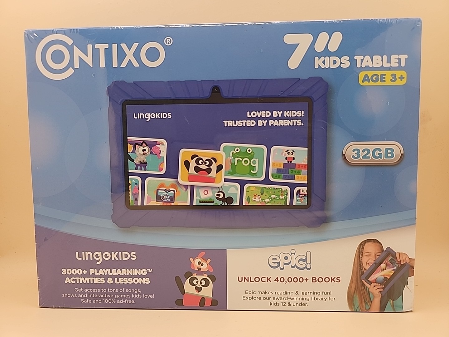 NEW Contixo V8-2.  7" 32 GB Kids' Tablet - Dark Blue