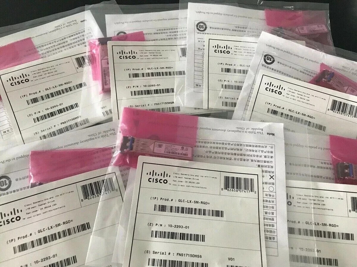 NEW SEALED Cisco GLC-LX-SM-RGD 1000Base SFP Transceiver Module
