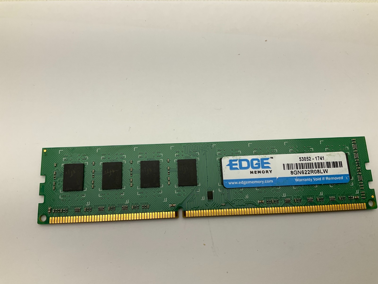 Edge Memory 8GB PC3-12800 DDR3 non-ECC Unbuffered  Dual Rank 8GN622R08LW