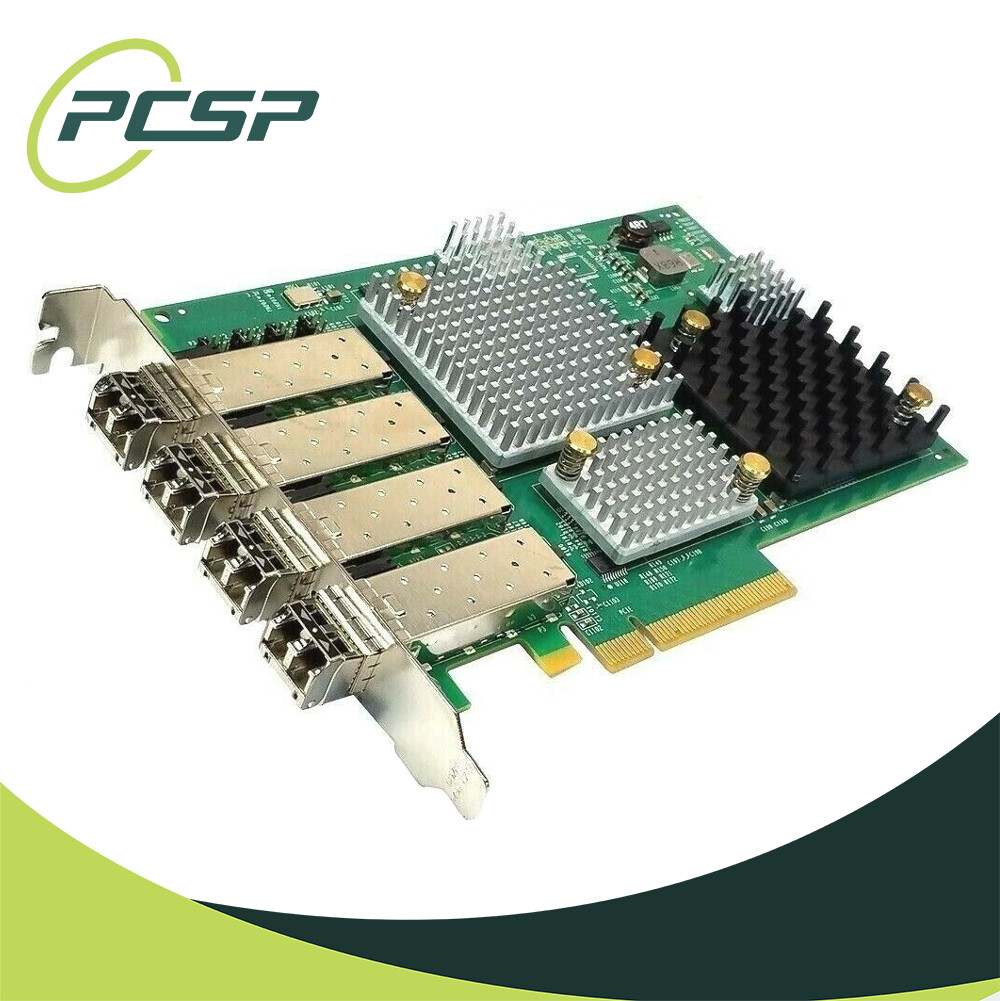 IBM 74Y3467 LPE12004 8GB Quad Port Fibre Channel Network Adapter w/ SFP