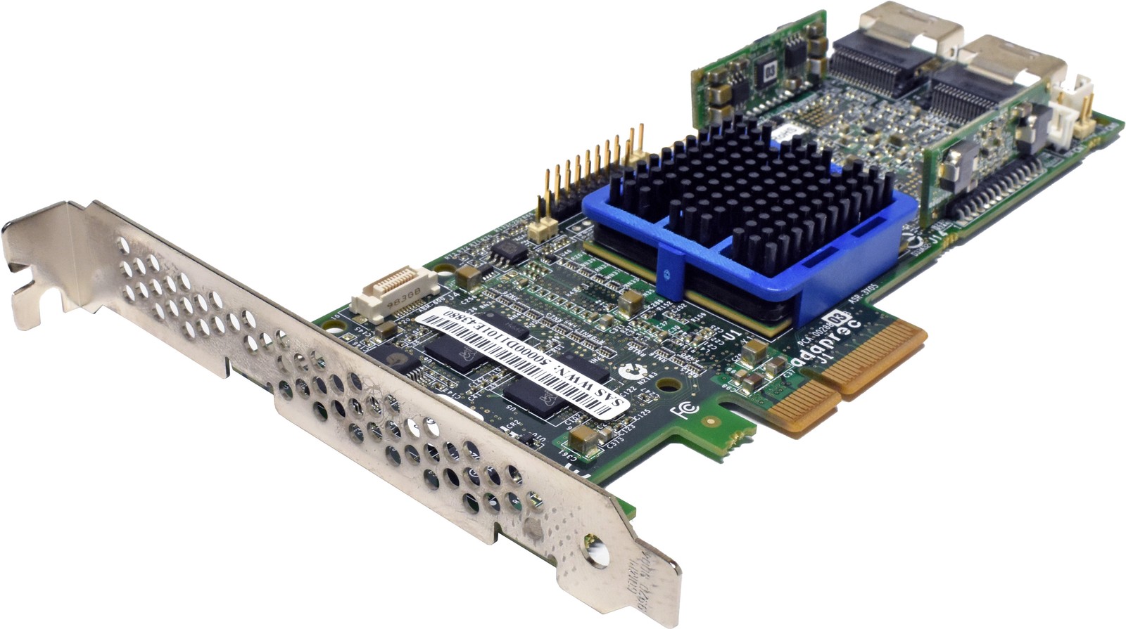 Adaptec ASR-3805/128MB TCA-00288-03-B MiniSAS SFF-8087 PCIe x4 RAID Contr. Card