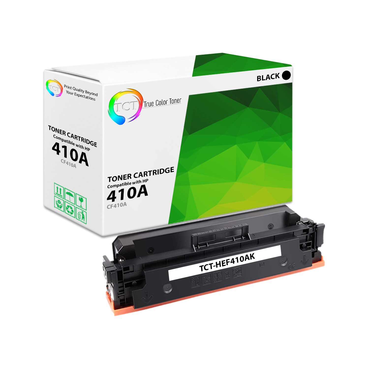 TCT Black CF410A 410A Toner Cartridge For HP Color LJ Enterprise M452 MFP M477
