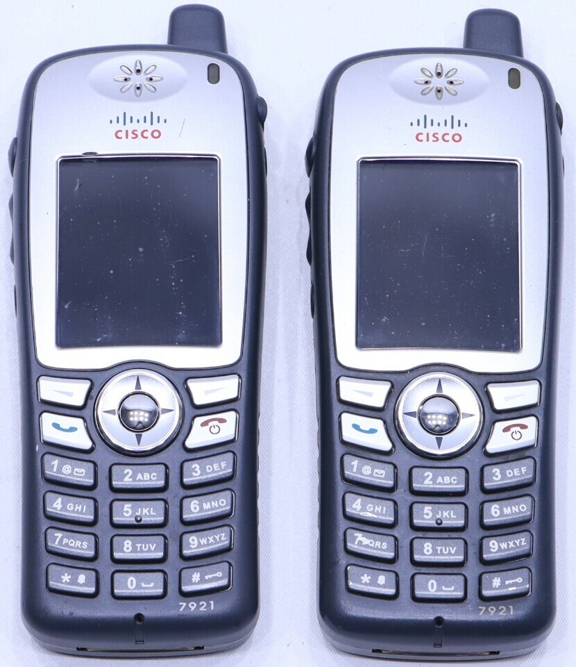 LOF OF (2) CISCO CP-7921G-A-K9 IP WIRELESS PHONES UNTESTED