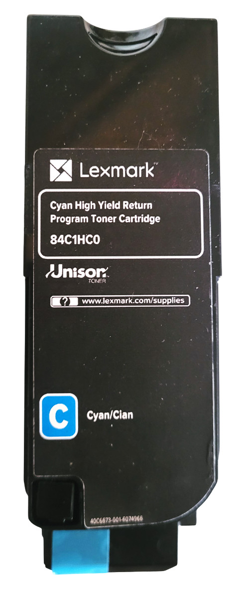 Lexmark 84C1HC0 Cyan High Yield Toner Cartridge New Without Box