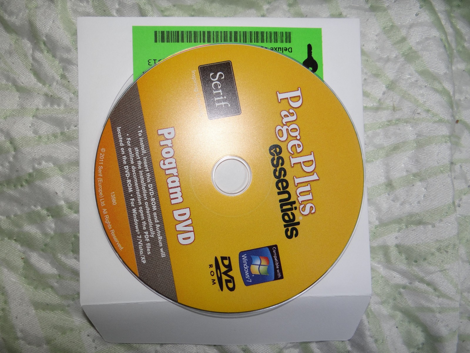 Serif PagePlus Essentials Publishing DTP PDF Editor -CD with serial number