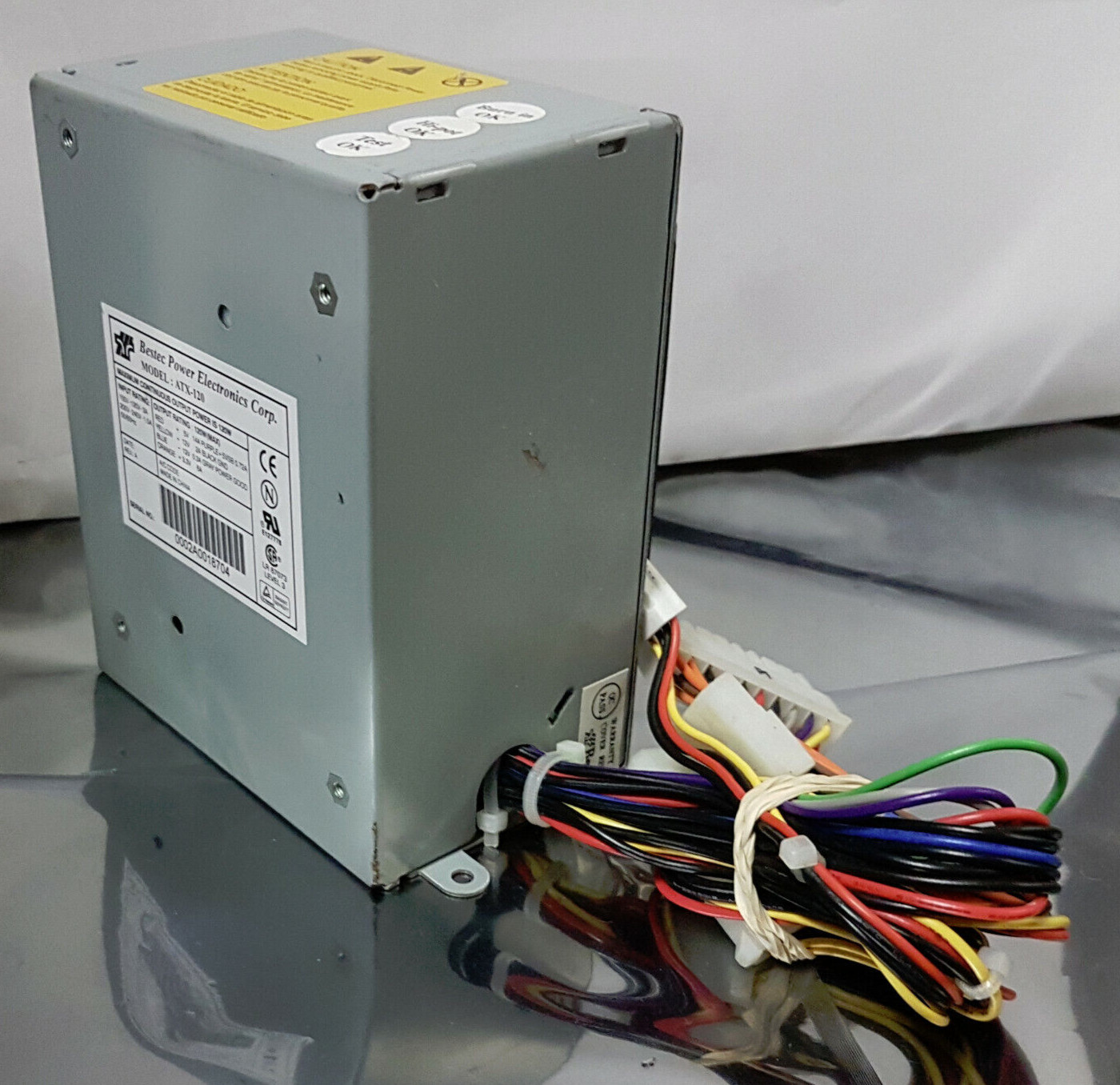 Bestec Power Electronics Corp. ATX-120 120W Power Supply PSU for Desktop PC 