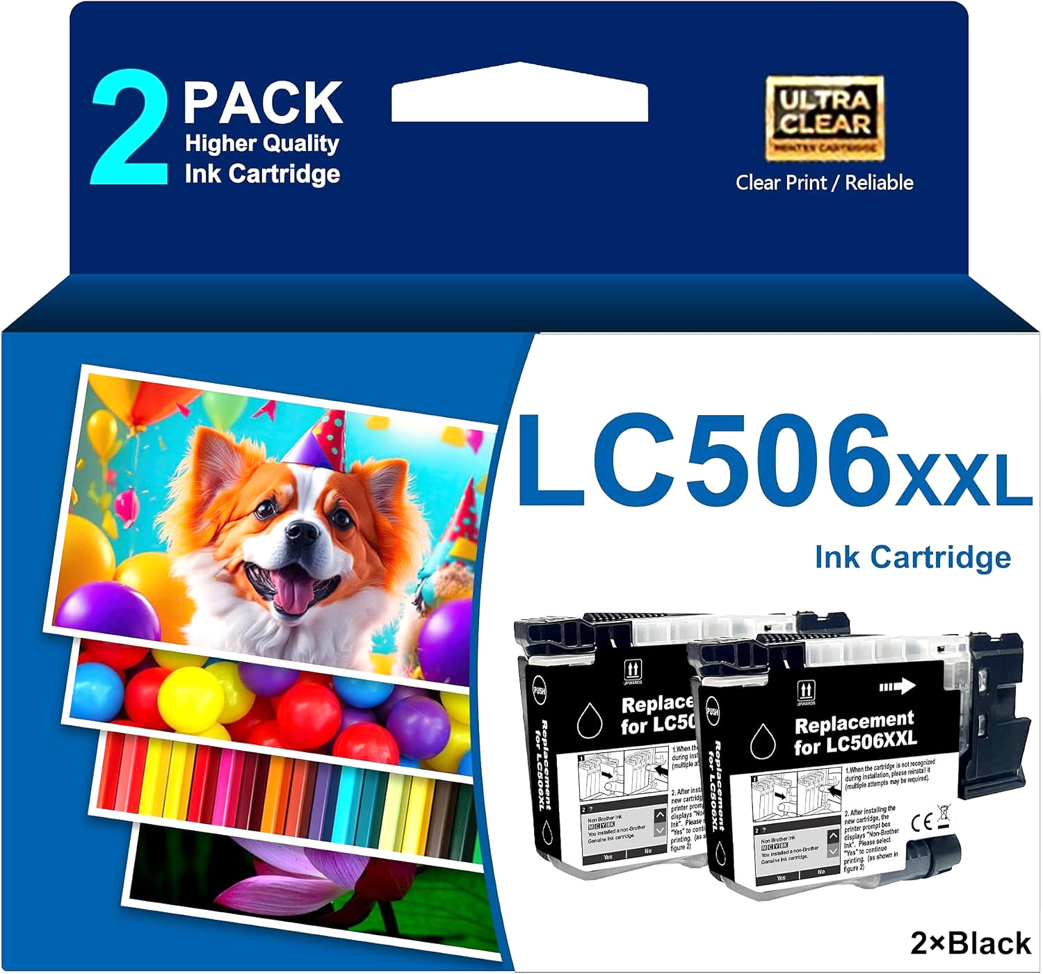Ink Cartridge for Brother LC506XXL/LC-506 & 506XXL/MFC-J4355DW/MFC-J4555DW/557DW