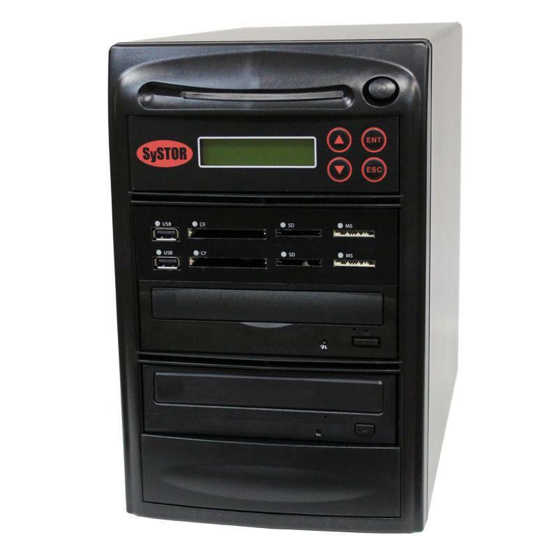 Systor Multi Media PLUS Flash USB SD CF Backup to 1 Blu-ray Duplicator 2YR WRNT
