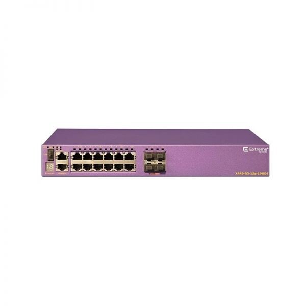 Extreme Networks‎ switch X440-G2-12p-10GE4 4x 1Gb uplinks + 1 year NBD support