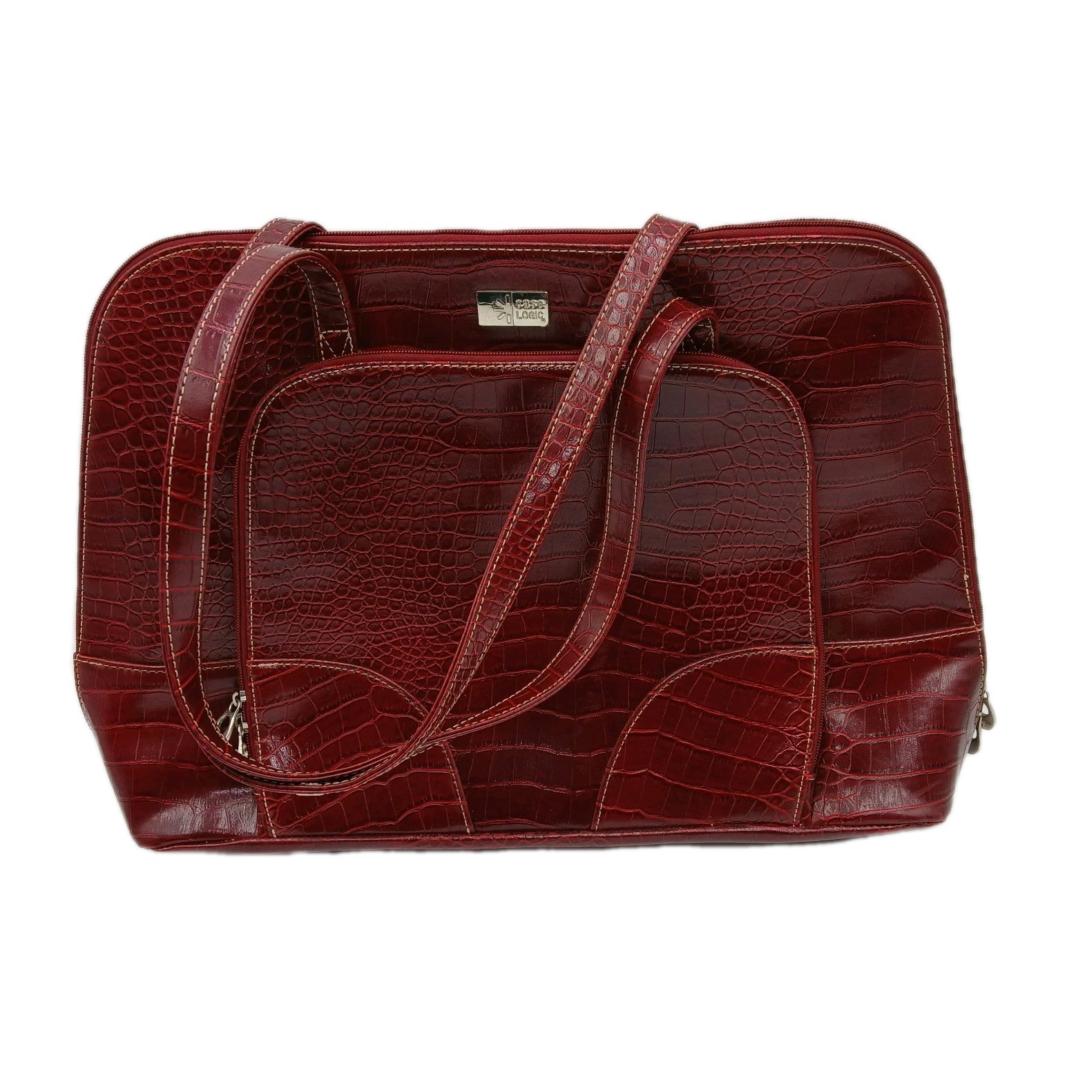 Case Logic Faux Leather Laptop Briefcase Messenger Bag 12" Computer Case