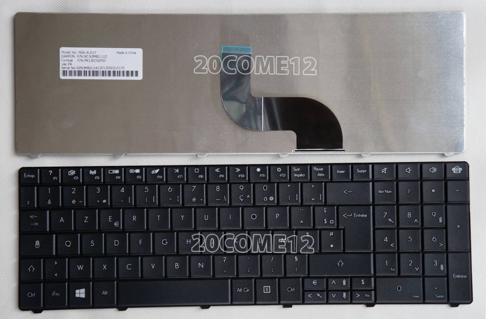 New for Gateway NE71B NE71B12u NE71B06U EG70 Keyboard French Clavier Azerty