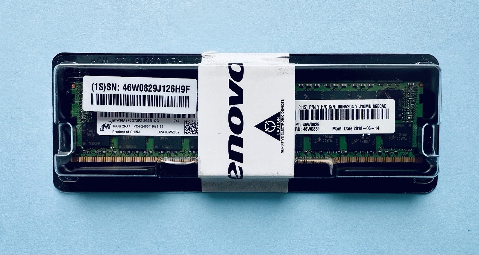 46W0829 LENOVO / IBM 16GB (1x16GB) PC4-19200 CL 17 ECC DIMM MEMORY 46W0831