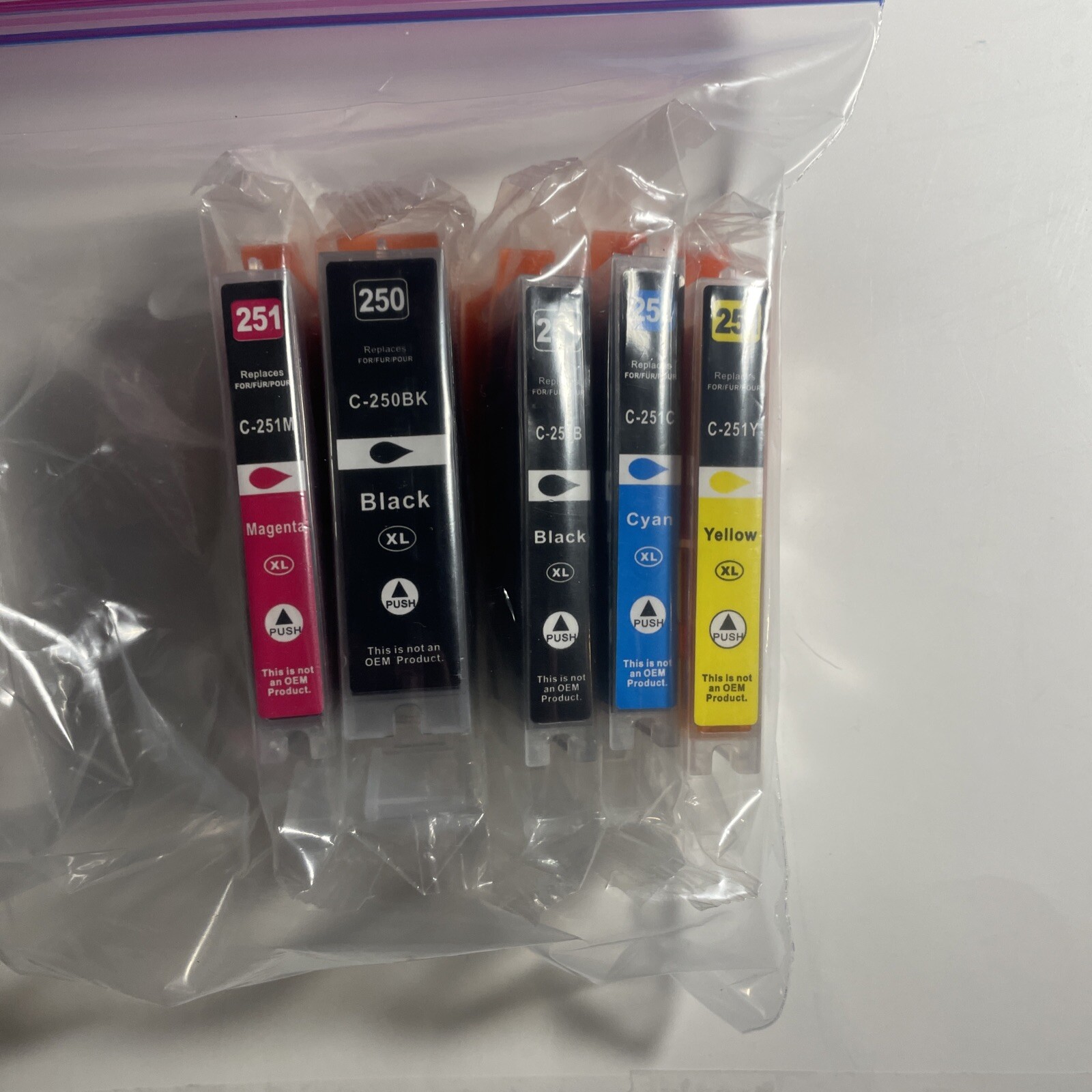 Lot of 5 C-250/C-251 Arthur Imaging Ink Cartidge