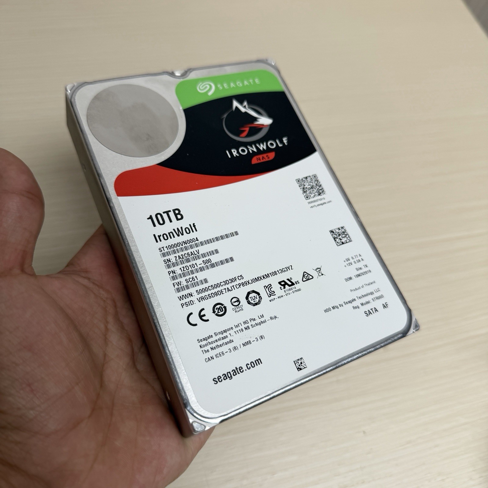 Seagate IronWolf 10TB NAS HDD Hard Drive 3.5" SATA ST10000VN0004