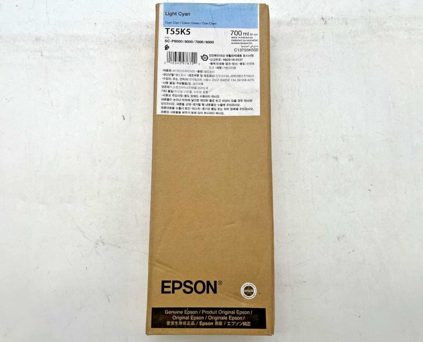 Genuine Epson Light Cyan Ink Cartridge T55K5