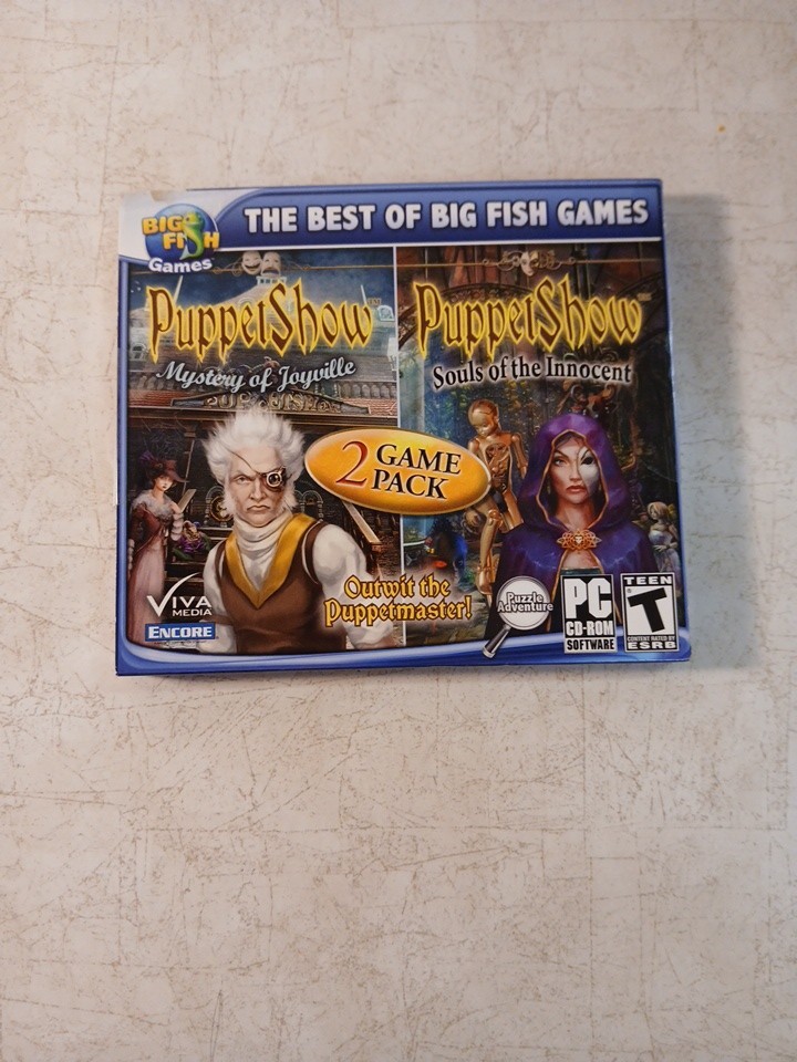 PUPPET SHOW - 2 PC GAME PACK (CD ROM, 2011)