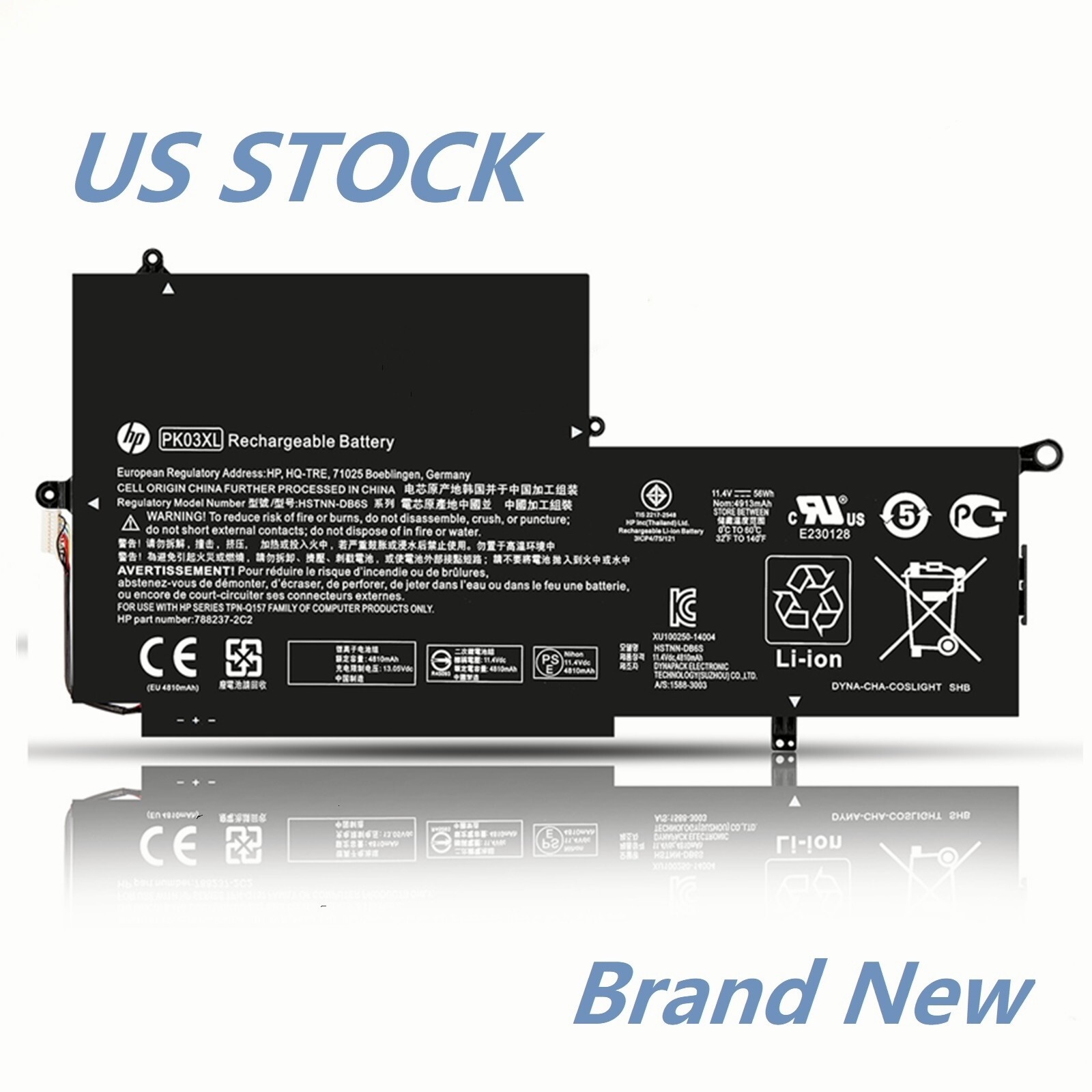 Genuine PK03XL Battery For HP Spectre X360 789116-005 13-4101dx 13-4102dx 13-410