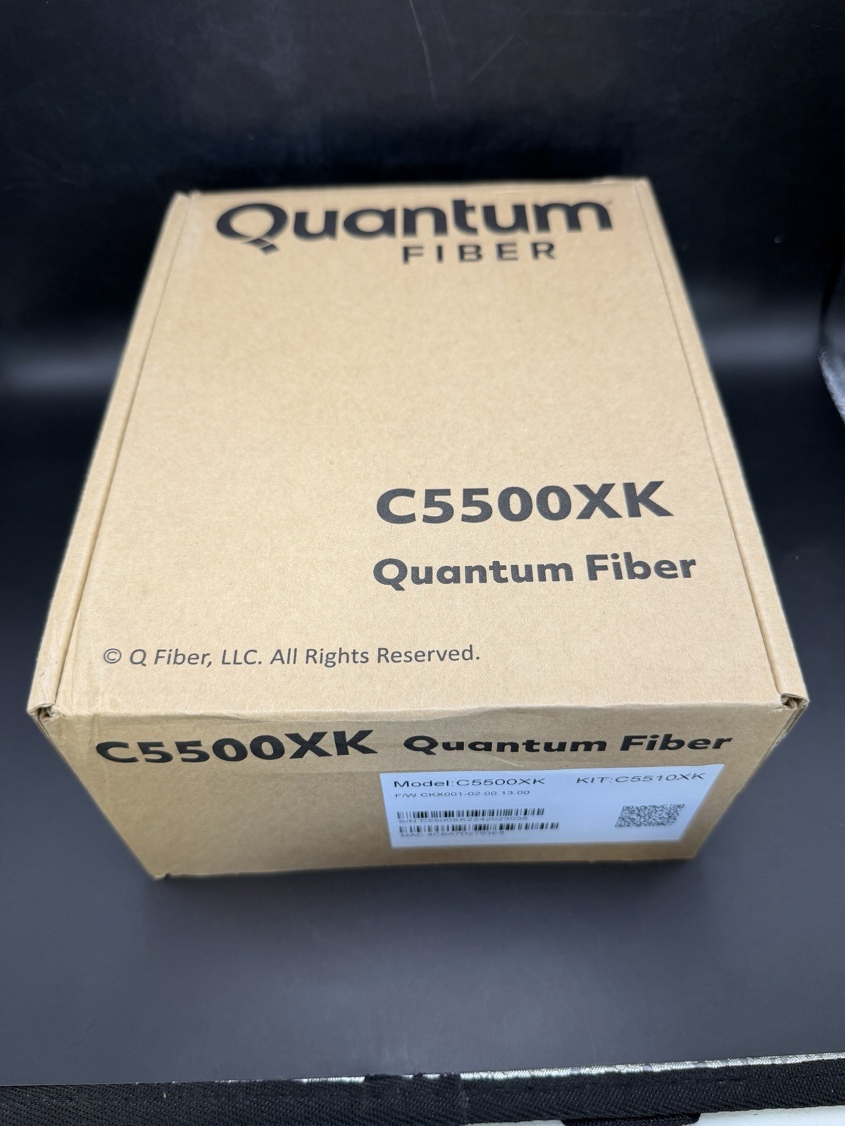 Quantum Fiber C5500XK Fiber-Optic Wall Modem SC/APC WAN/LAN Internet - NEW🔥