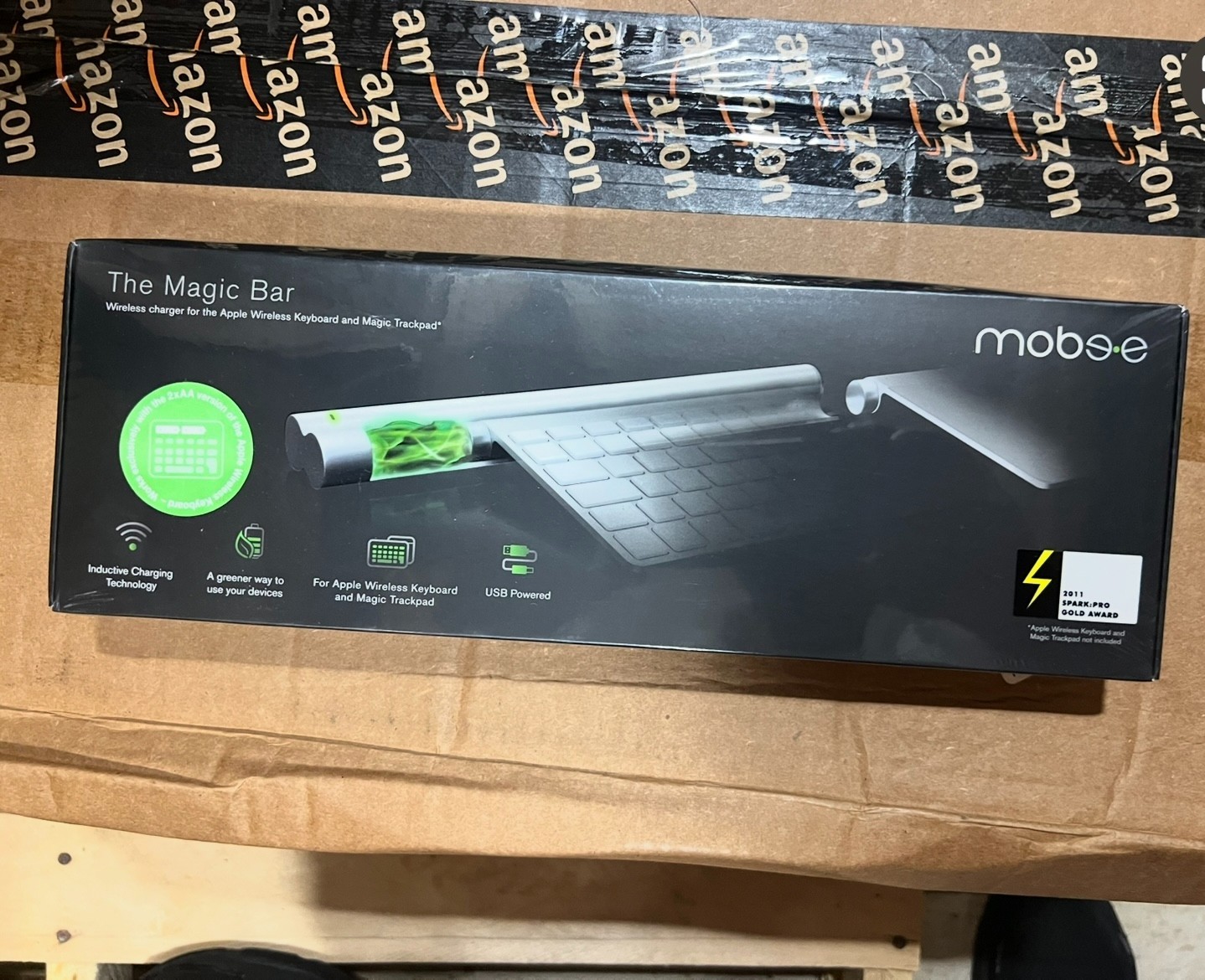 Mobee Magic Bar  Inductive Charger for Apple Bluetooth Keyboard & Magic Trackpad