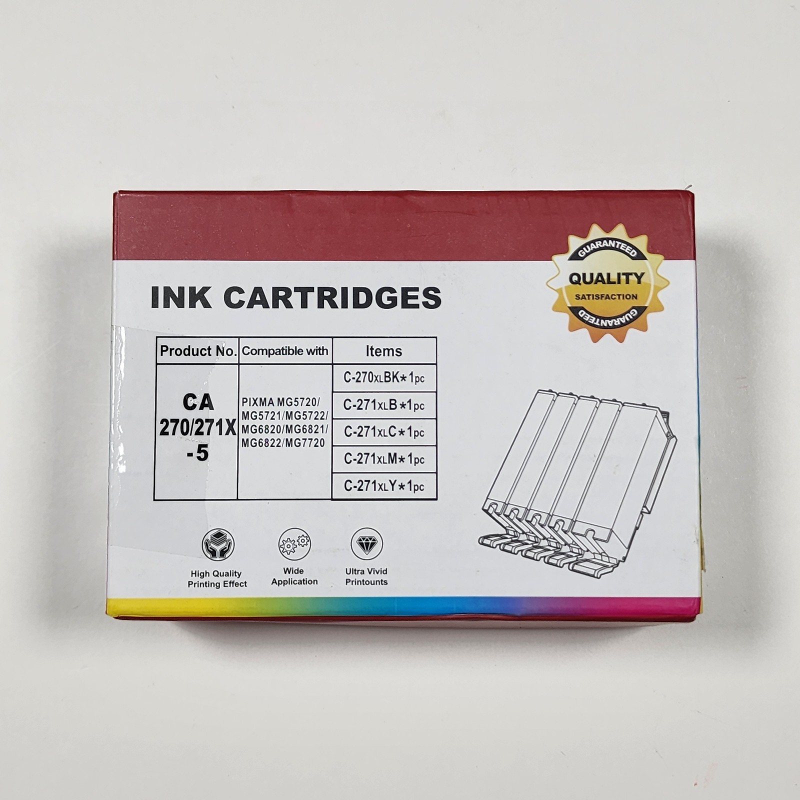 270XL 271XL with Canon PGI-270XL CLI-271XL 270 271 Ink Cartridges, 4-Color Combo