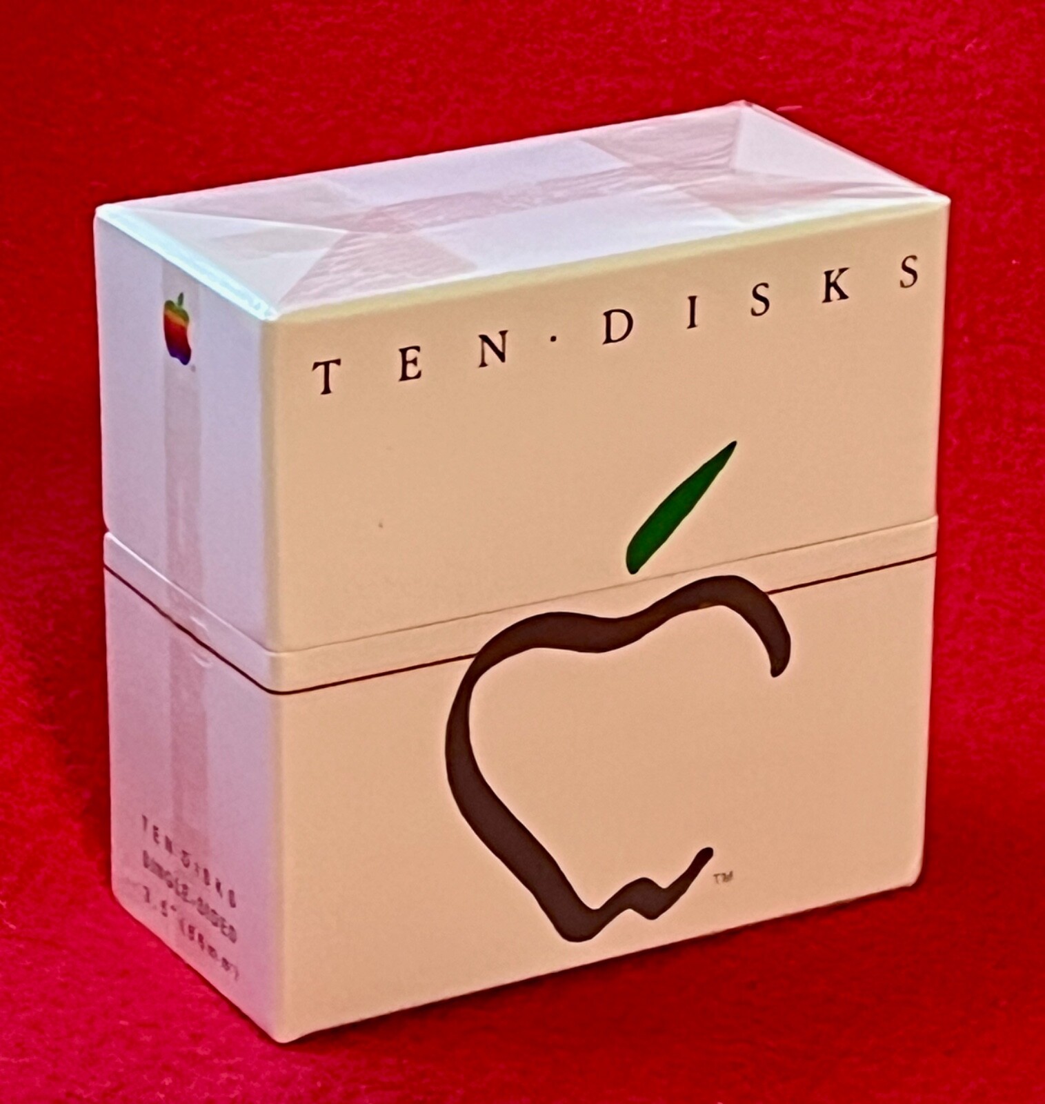 Apple M0500 Mac "Picasso" package 3.5" Floppy Disks, Box of 10, Unopened NOS