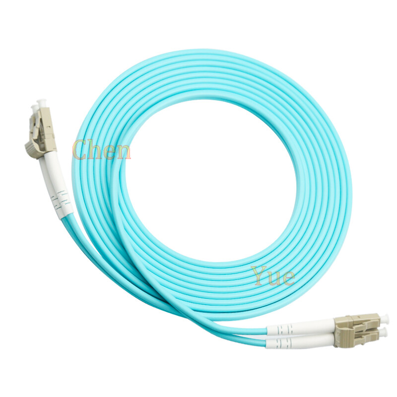 2pcs 5M 16.5ft LC/LC Optical Patch Cord OM3 10G Multimode Duplex PVC