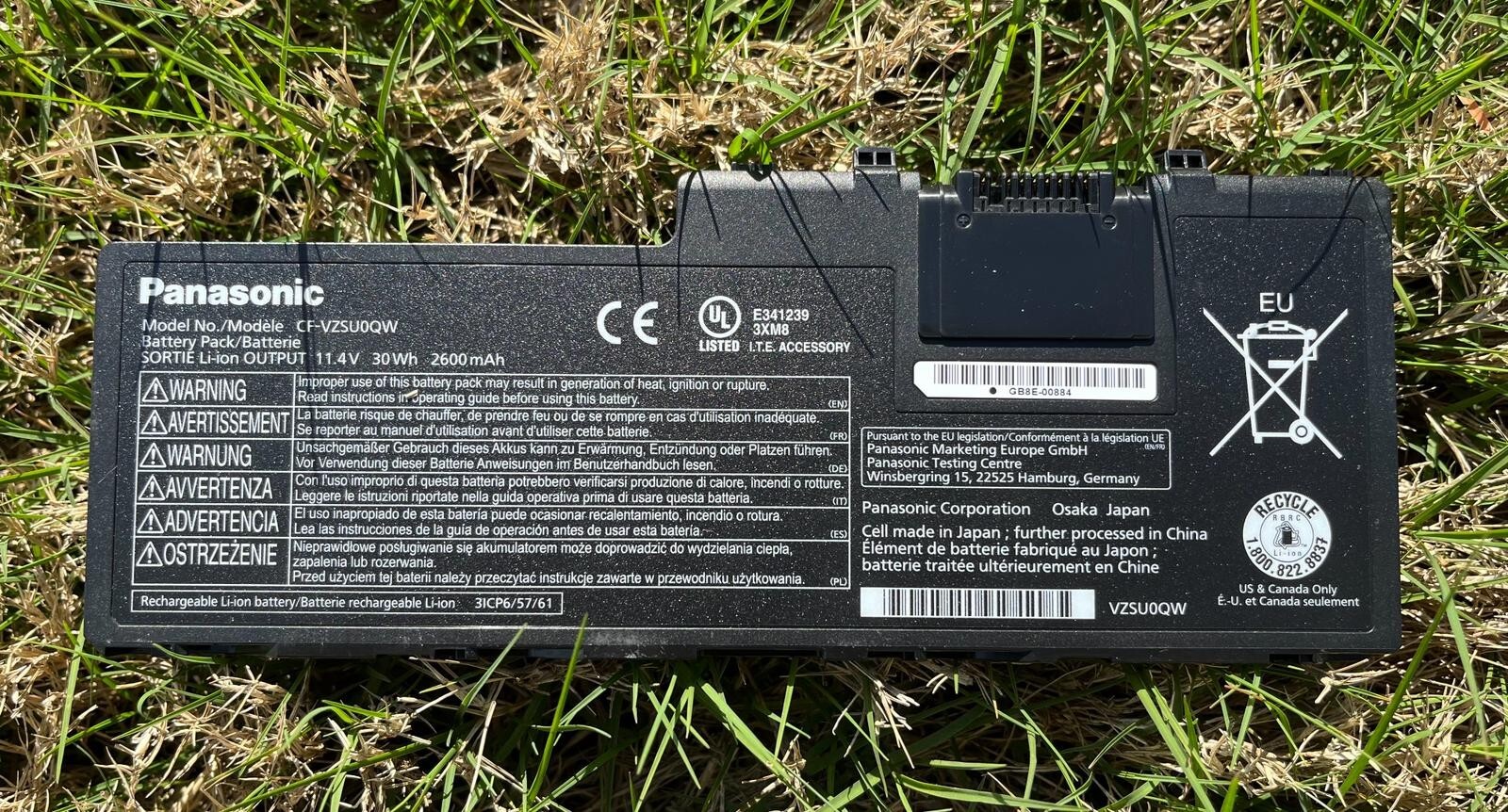 Genuine OEM CF-VZSU0QW Battery for Panasonic ToughBook CF-20 Toughpad FZ-A2