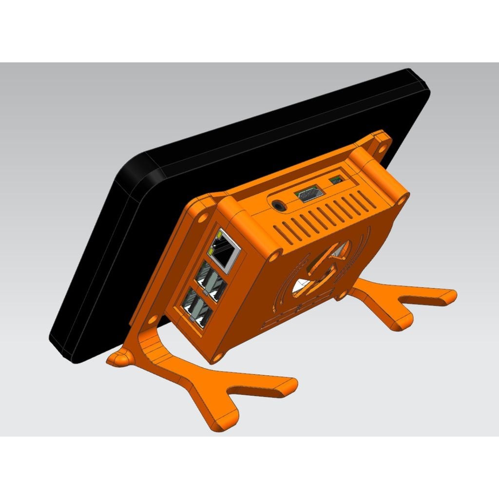 7 Touchscreen case for Raspberry Pi 3 (BB+) + internal fan 3d Printed