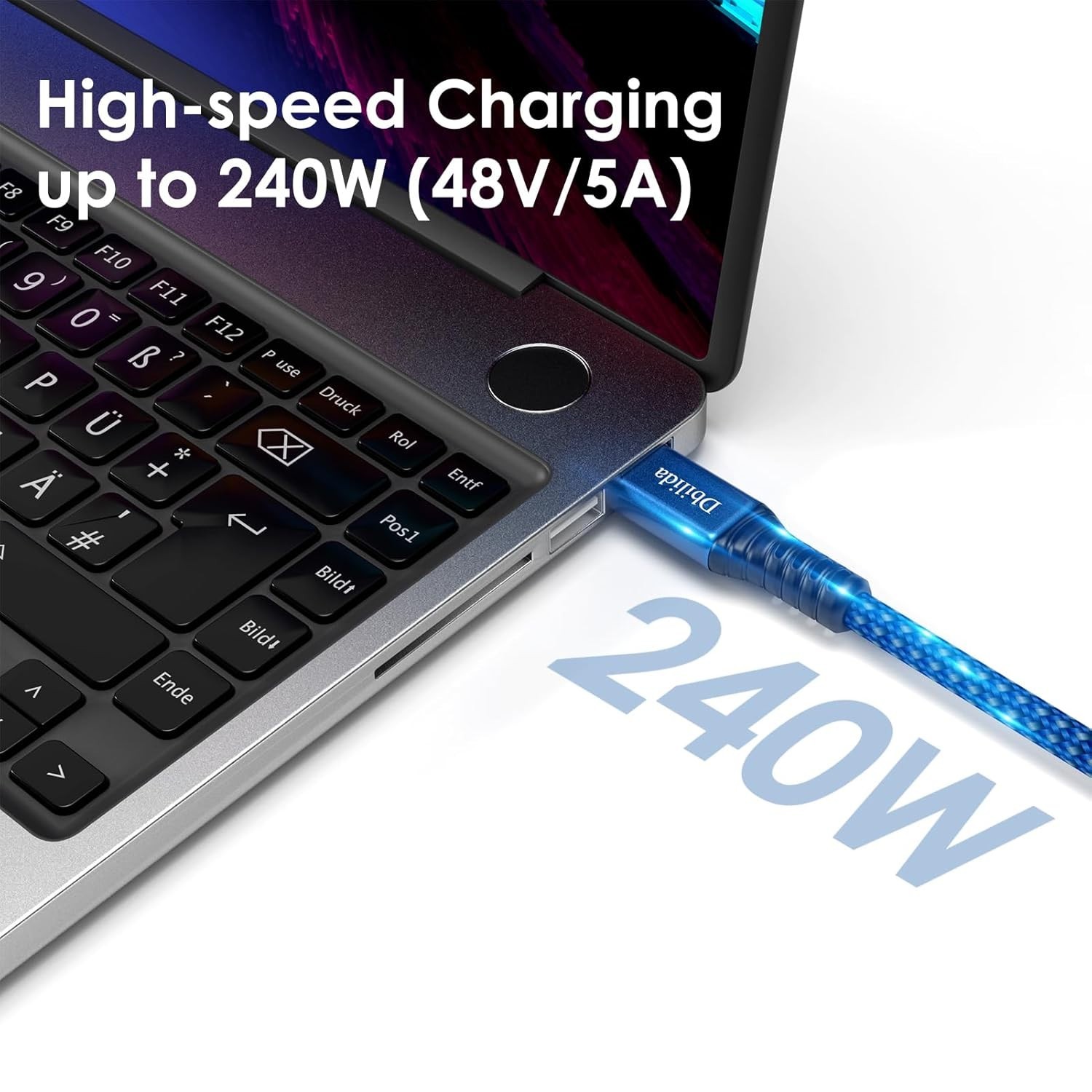 4ft Thunderbolt 4 Cable⚡240W⚡40Gbps⚡8K@60Hz USB ⚡MacBook Mini HP Dell SSD iPhone