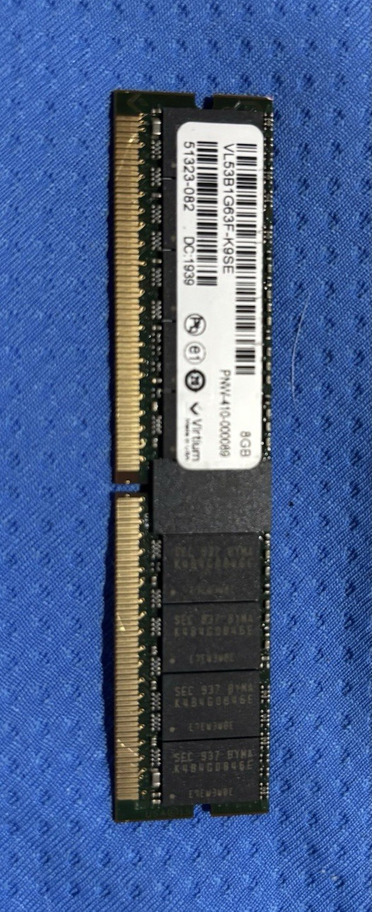 Virtium 8GB DDR3 SO-DIMM PC3-10600 204-Pin ECC RAM VL53B1G63F-K9SE