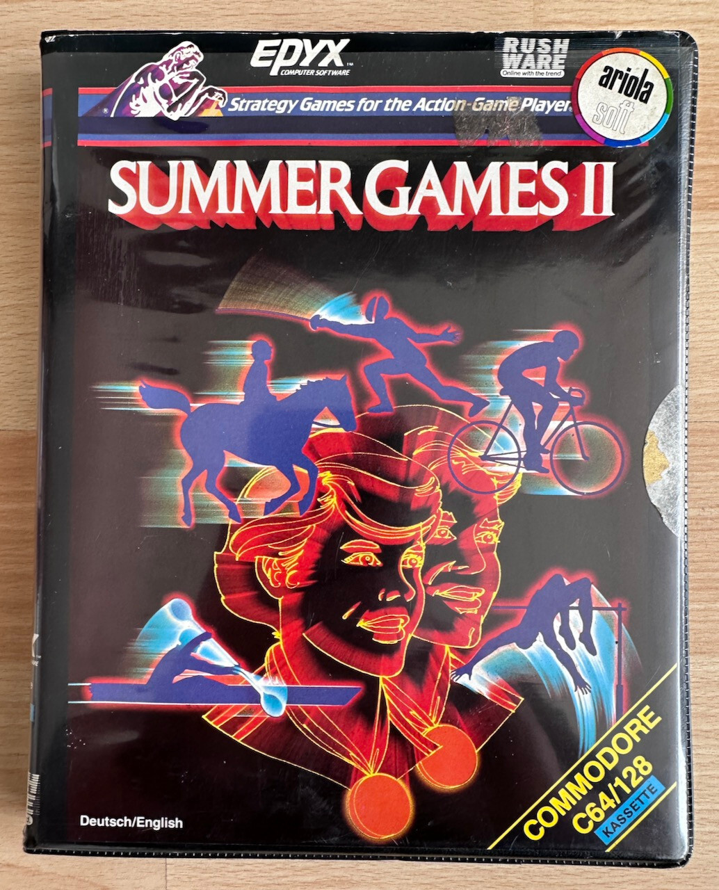 Summer Games II By Epyx, Commodore 64/128 Game Cassette, Big Box, New In Box