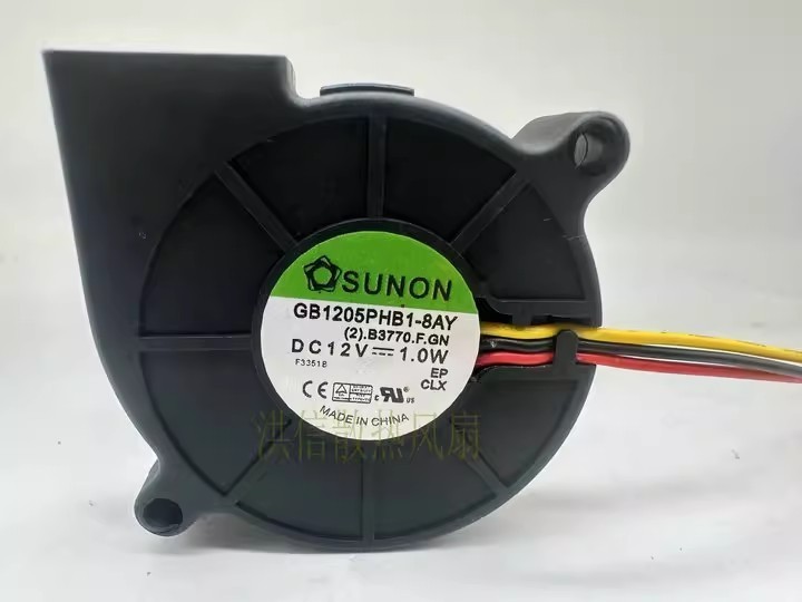 1PCS Genuine SUNON 5015 5cm GB1205PHB1-8AY 12V 1.0W Three-Wire Turbo Fan