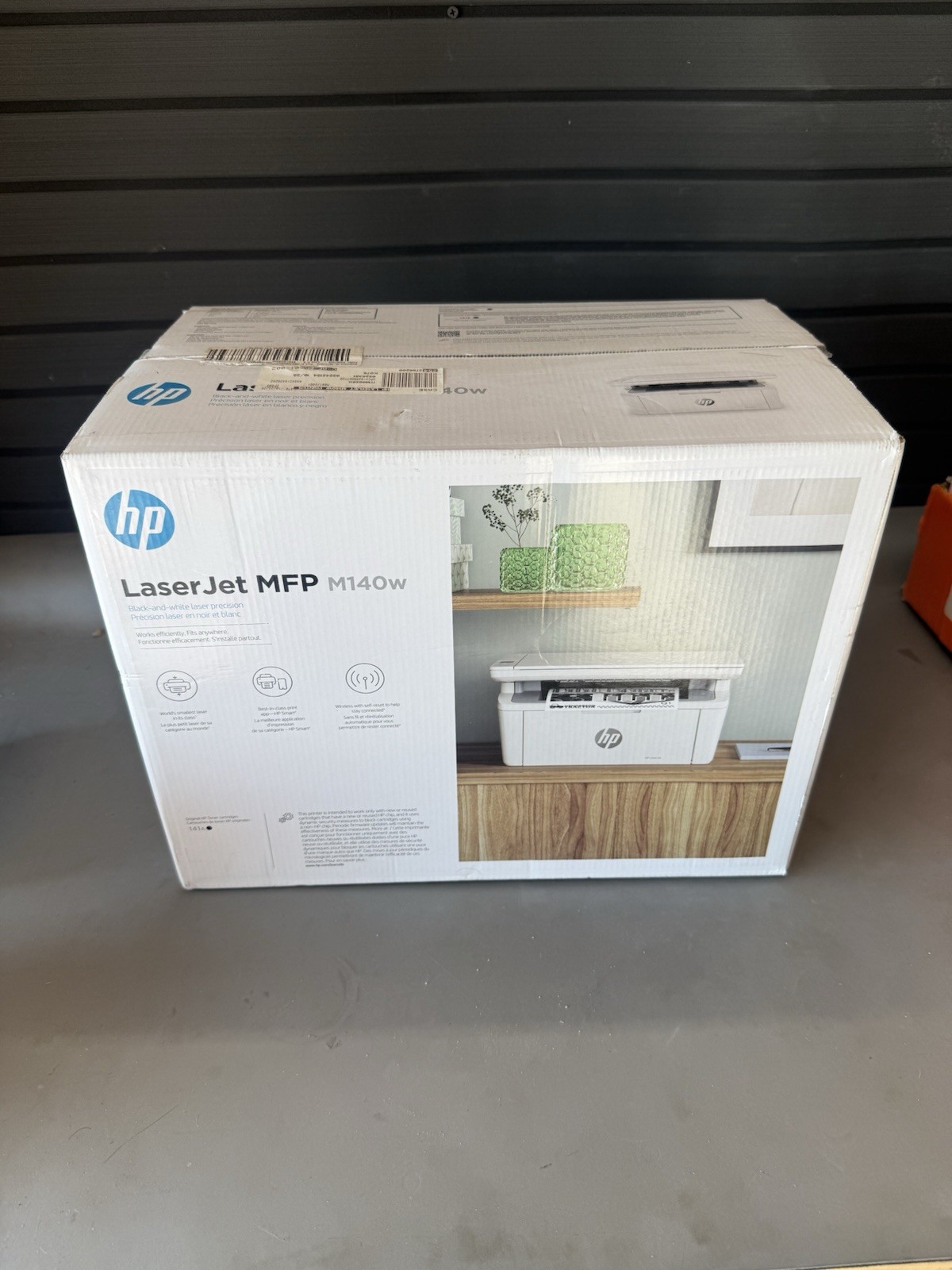 NEW HP LaserJet M140w Laser Printer, Black And White Mobile Print, Copy, Scan