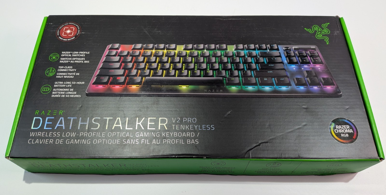 Razer DeathStalker V2 Pro Wireless Gaming Keyboard, Full Size, Optical Switches