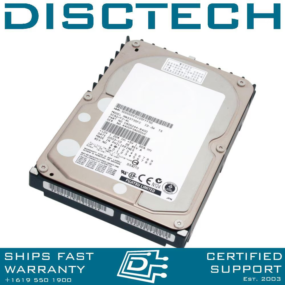 Fujitsu 73GB 15K MAS3735FC MAS Fibre / Fiber Channel Hard Drive