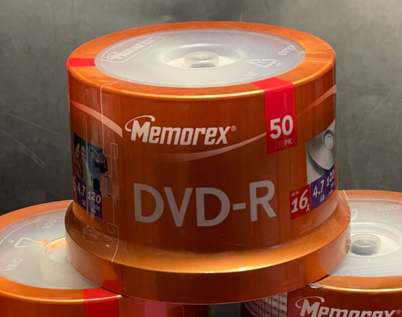 Memorex DVD-R 16X 4.7GB 120min - 50PK - NEW Sealed Spindle