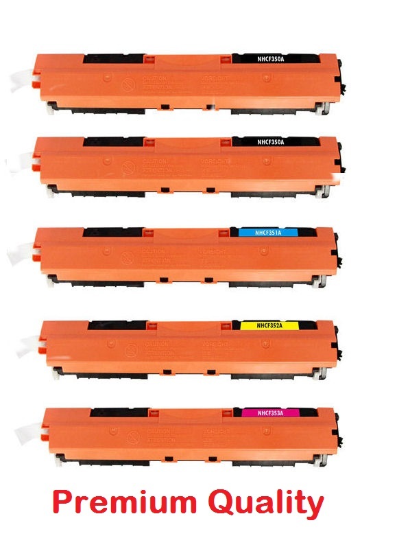 5PK Combo Set for CF350A ,CF351A, CF352A, CF353A,HP130A  Pro MFP M176n,M177fw