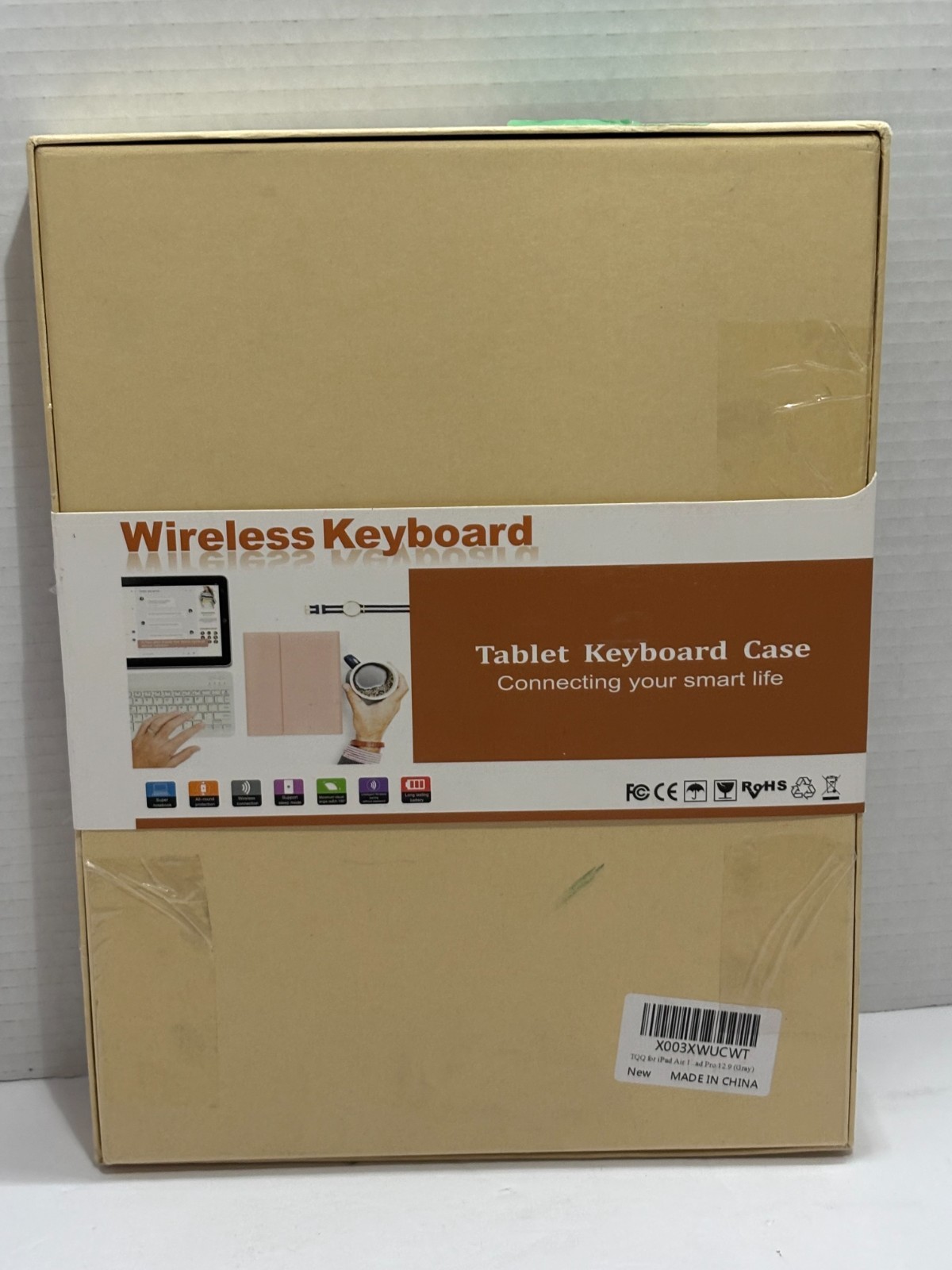 TQQ iPad Air 13 inch (M2 2024, M3 2025) Case Keyboard & iPad Pro 12.9 NEW