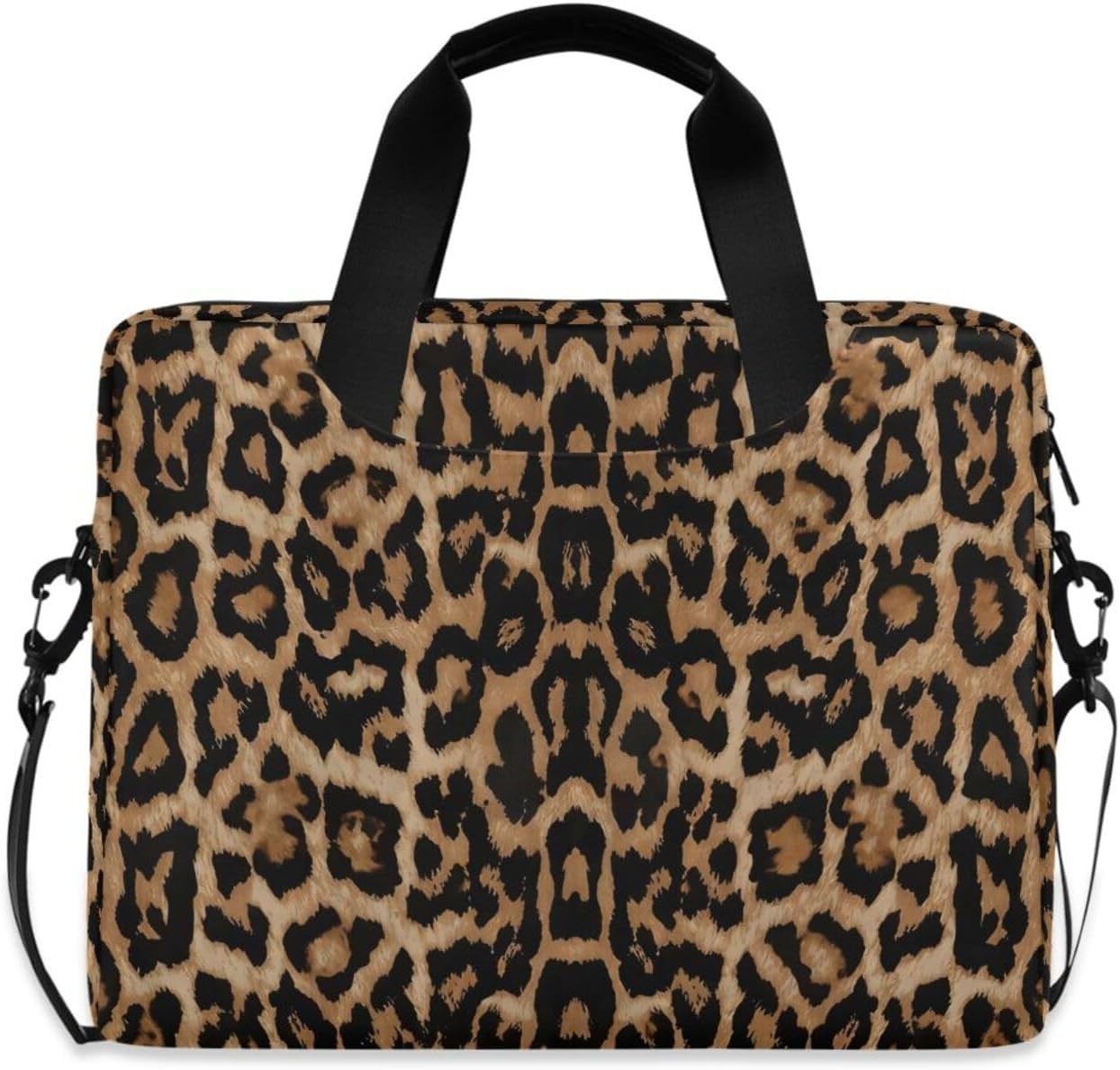 Cheeteh Leopard Print Animal Laptop Case Bag Sleeve Portable Crossbody Messenger