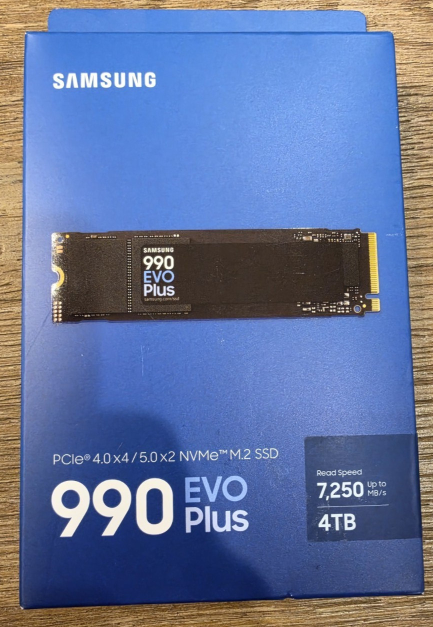 *New Sealed* Samsung 990 EVO Plus 4TB M.2 NVMe SSD PCIe 4.0 Solid State Drive