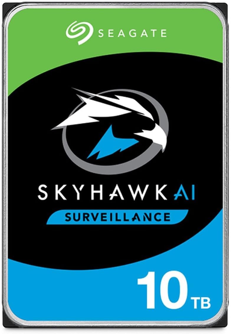 Seagate SkyHawk AI 10TB 3.5" SATA 7200RPM 256MB Surveillance HDD ST10000VE001